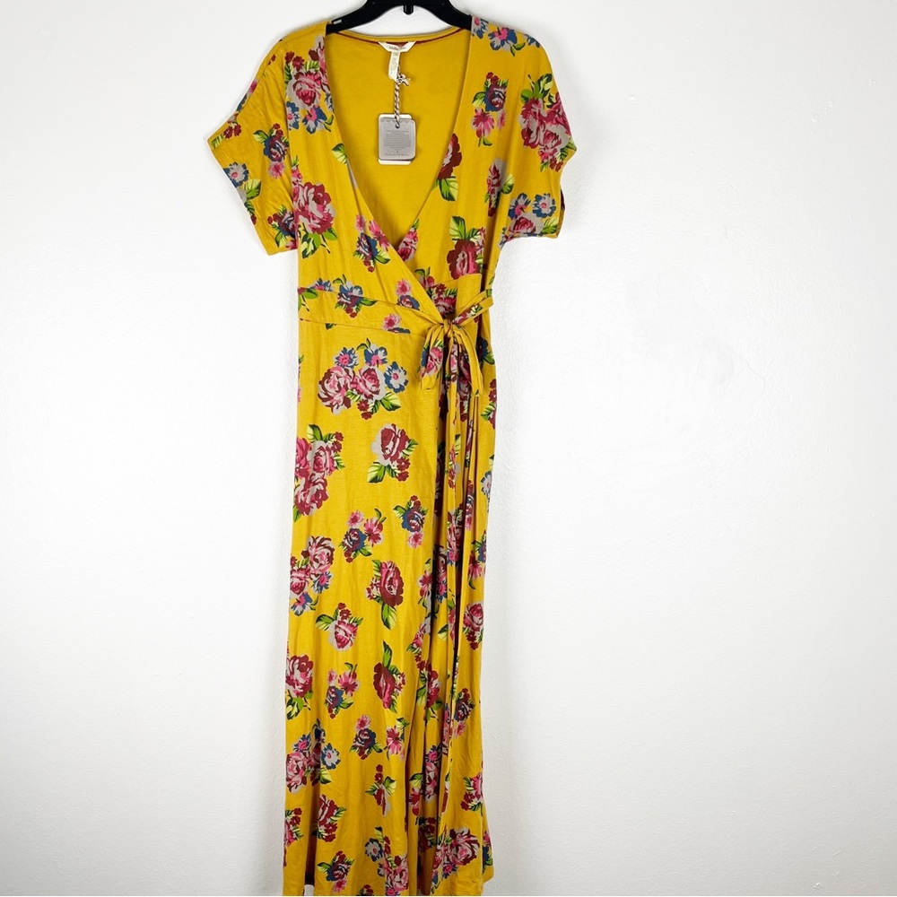 MATILDA JANE Alana Floral Wrap Maxi Dress Size Small Casual Boho Cottagecore
